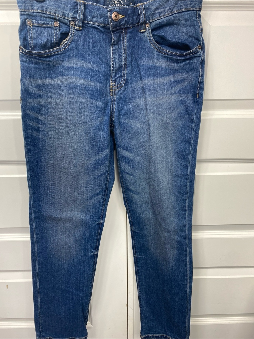 Youth Lucky Brand Jeans Classic Straight Stretch 18 Great Adjustable Waist Denim